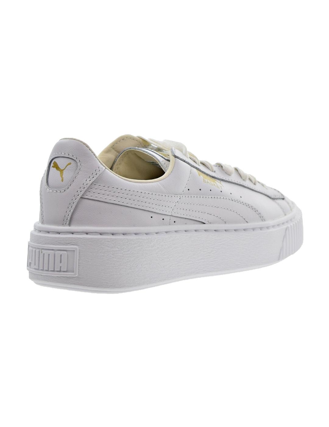 Zapatillas Puma basket plataforma blancas de mujer