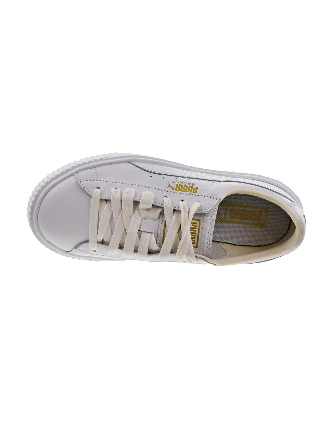 Zapatillas Puma basket plataforma blancas de mujer