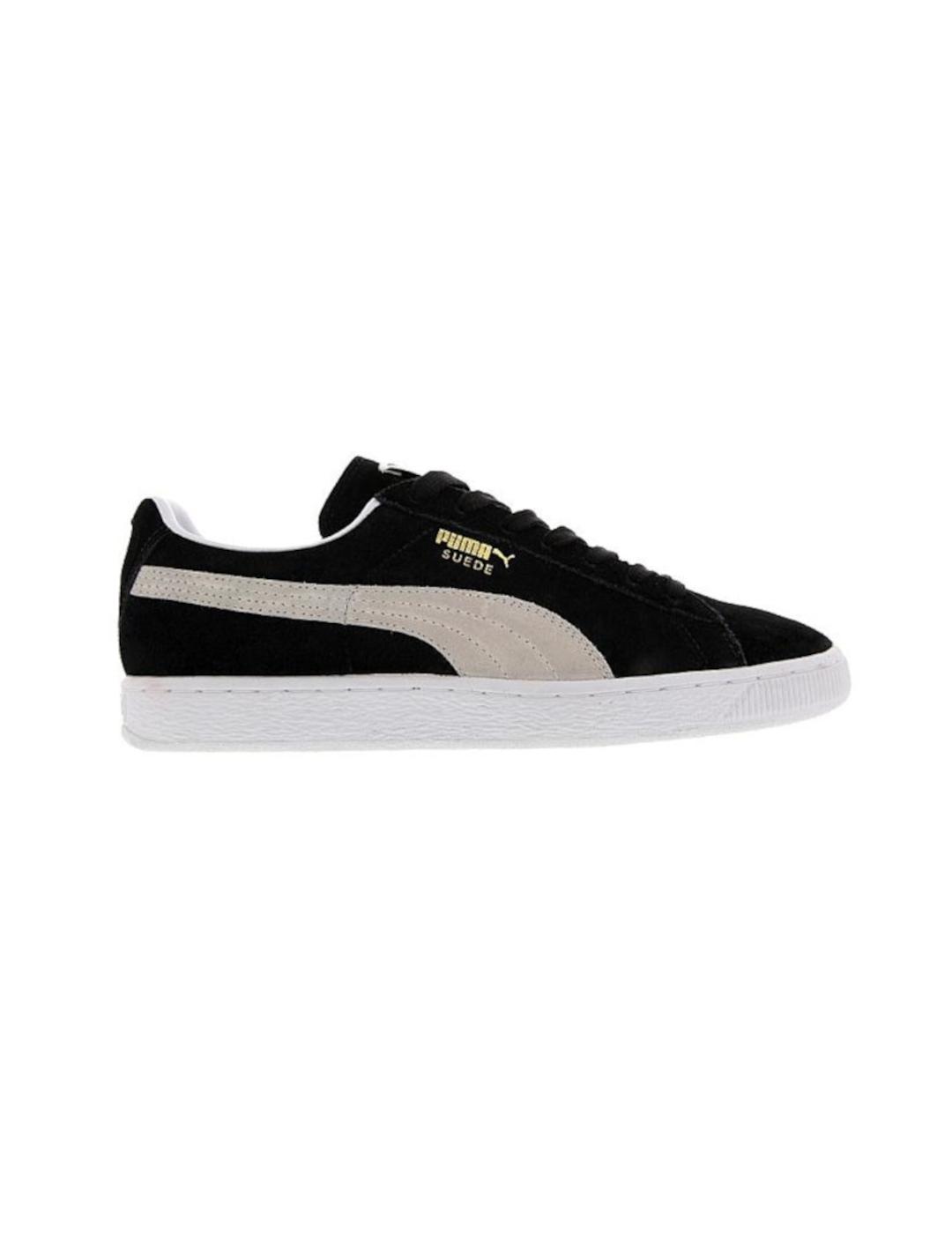 Zapatillas Puma Suede negras y blancas para mujer