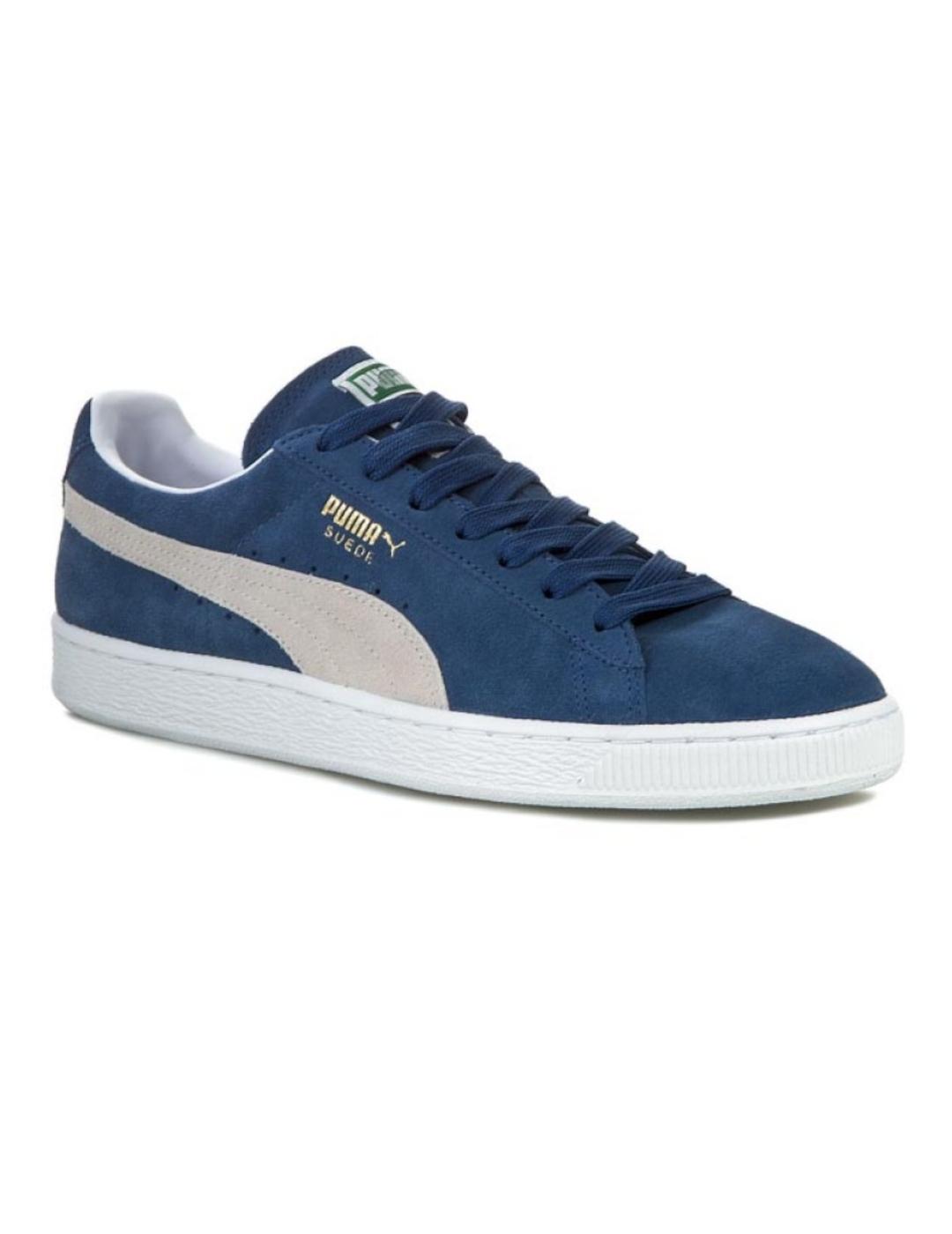 SUEDE CLASSIC BLUE WHITE-S