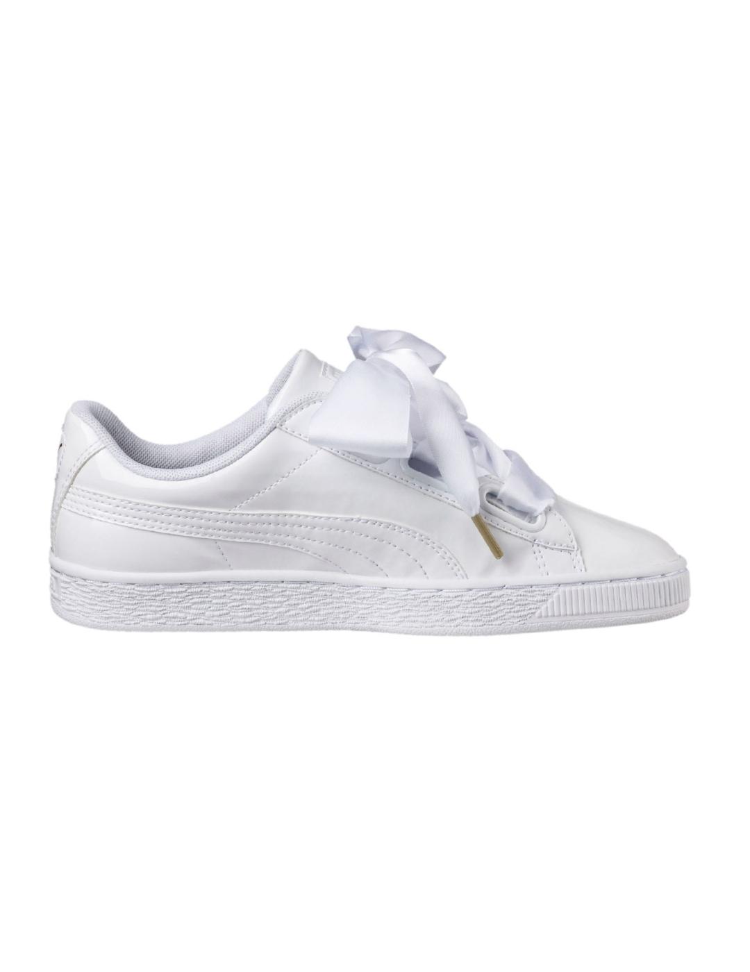 BASKET HEART PUMA WHITE-S