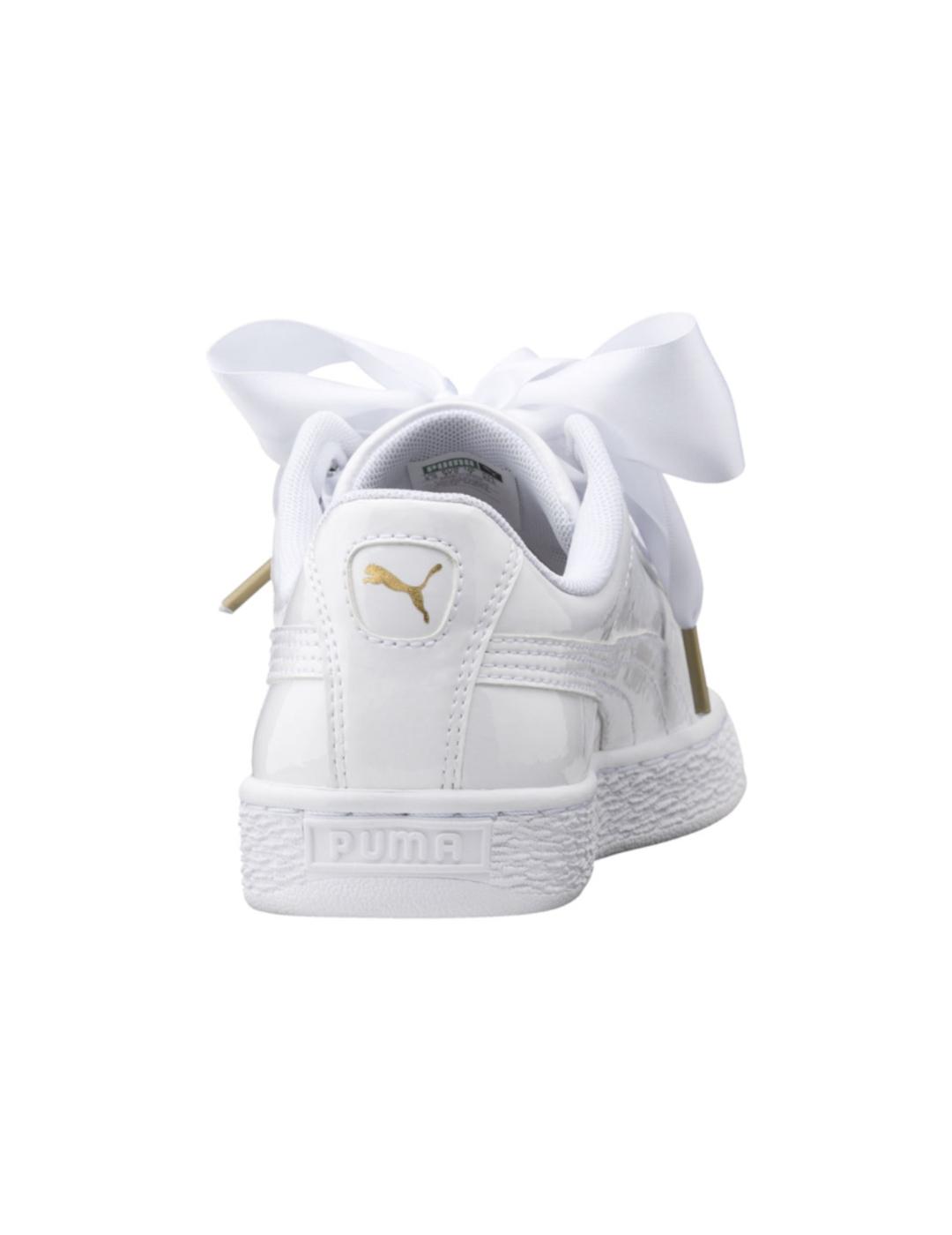 BASKET HEART PUMA WHITE-S