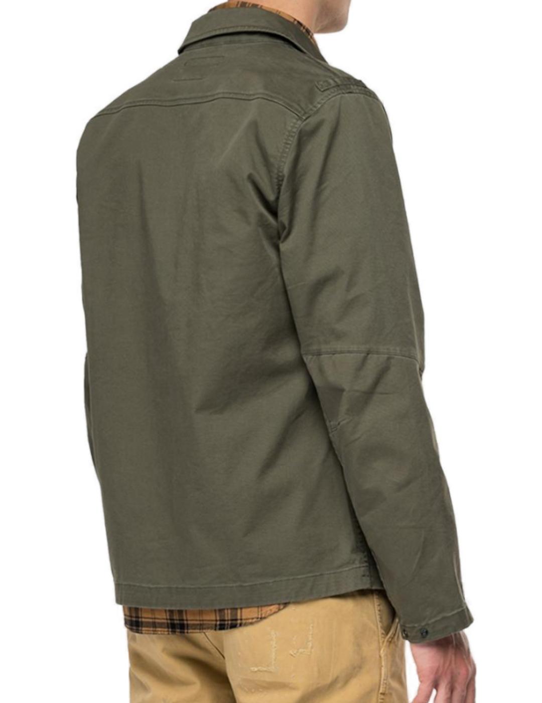 Sobrecamisa Replay verde militar para hombre-z