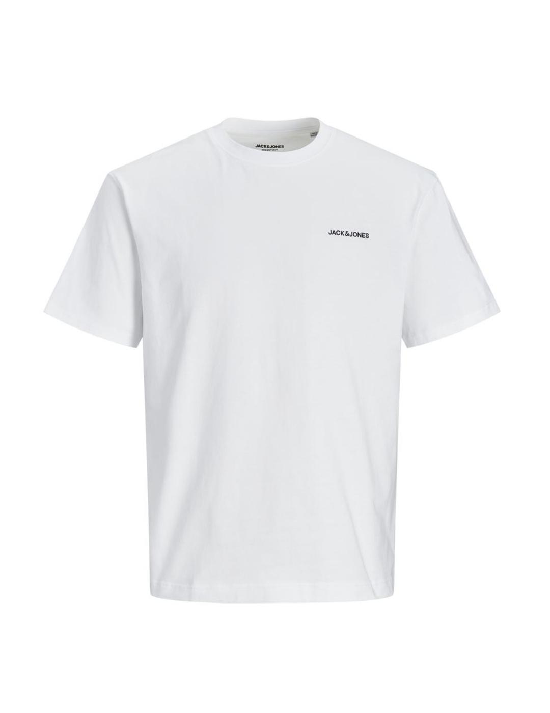 Camiseta Jack-Jones Erelaxed blanca para hombre-z