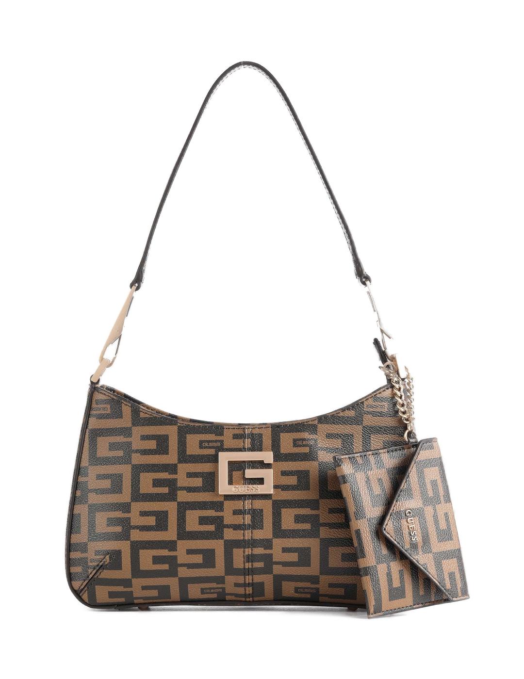 Bolso Guess 40th anniversary marron mujer-z