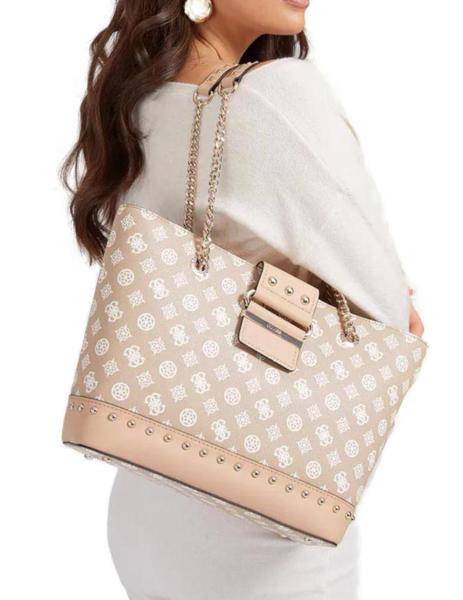 Bolso Guess Greta beige para mujer z