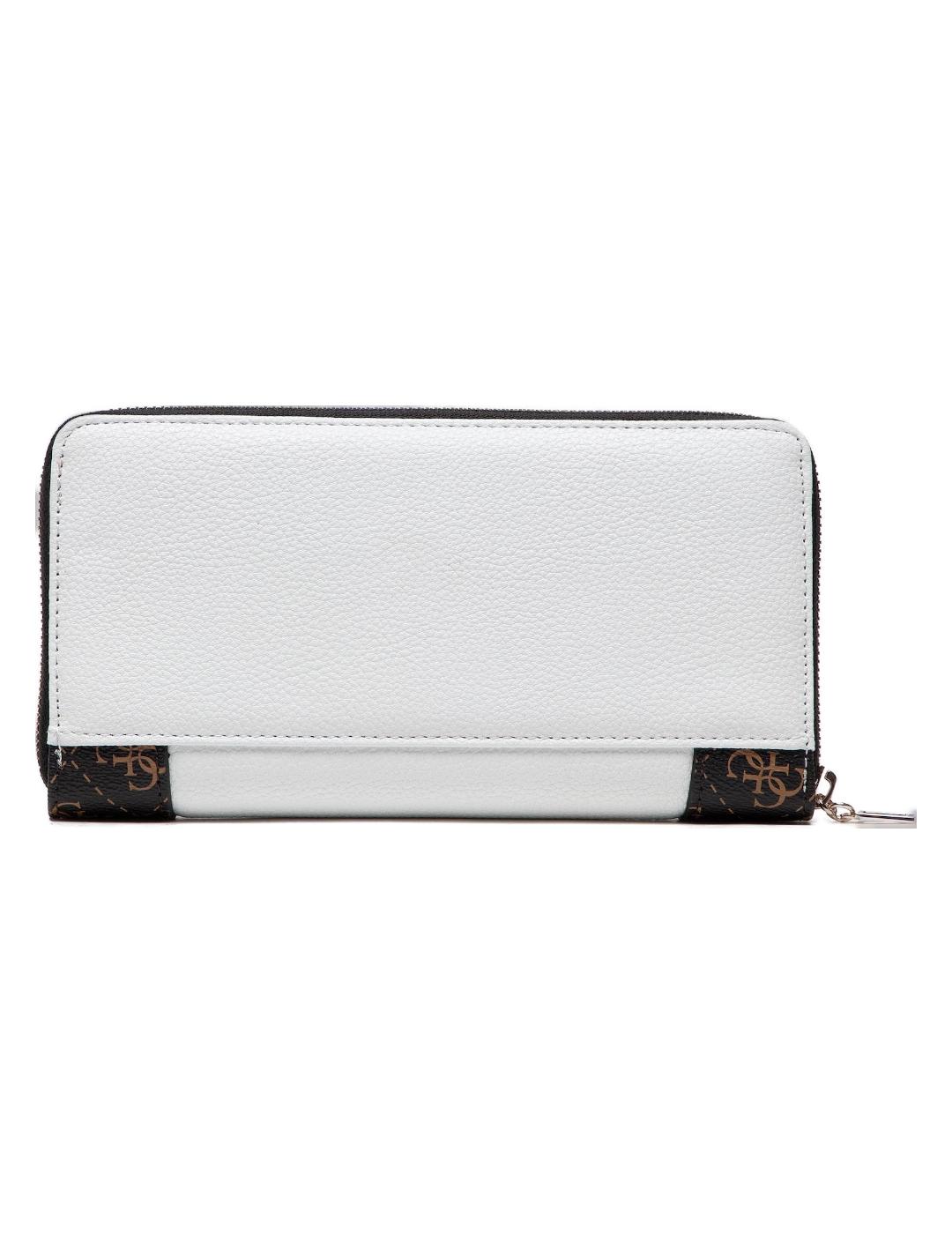 Cartera Guess Naya blanca y negra para mujer-z