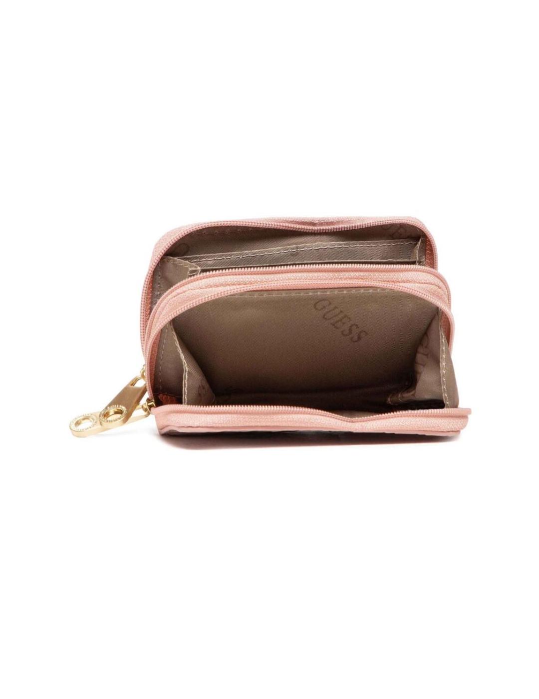 Cartera Guess Emelyn rosa para mujer-z