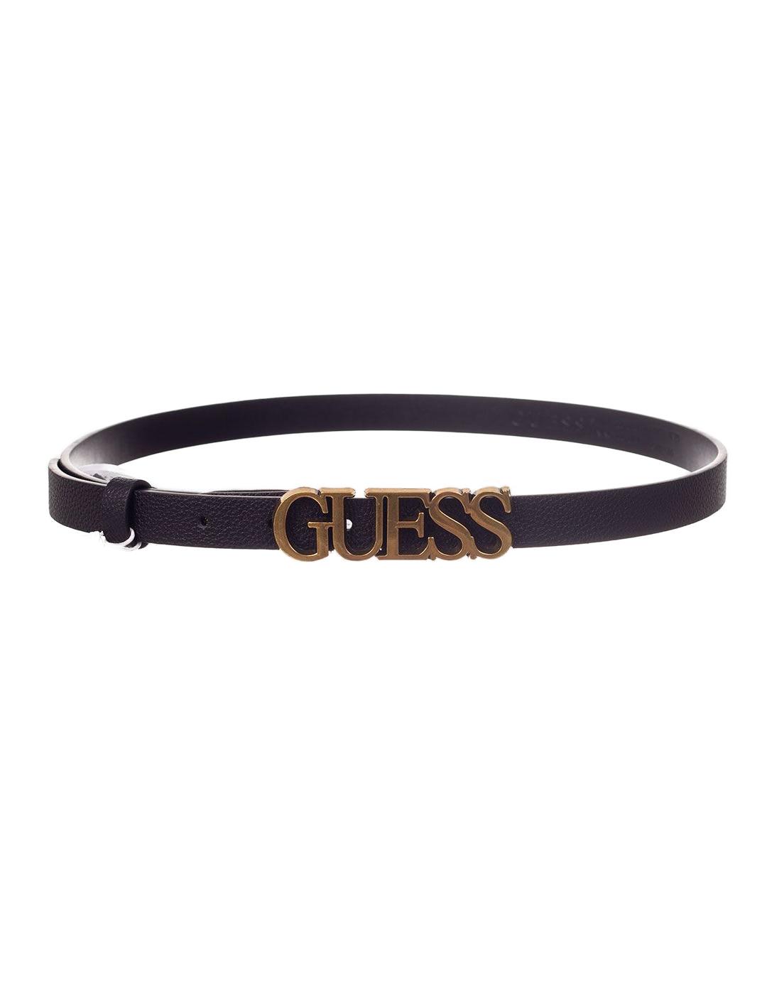 Cinturón Guess fino negro para mujer-z