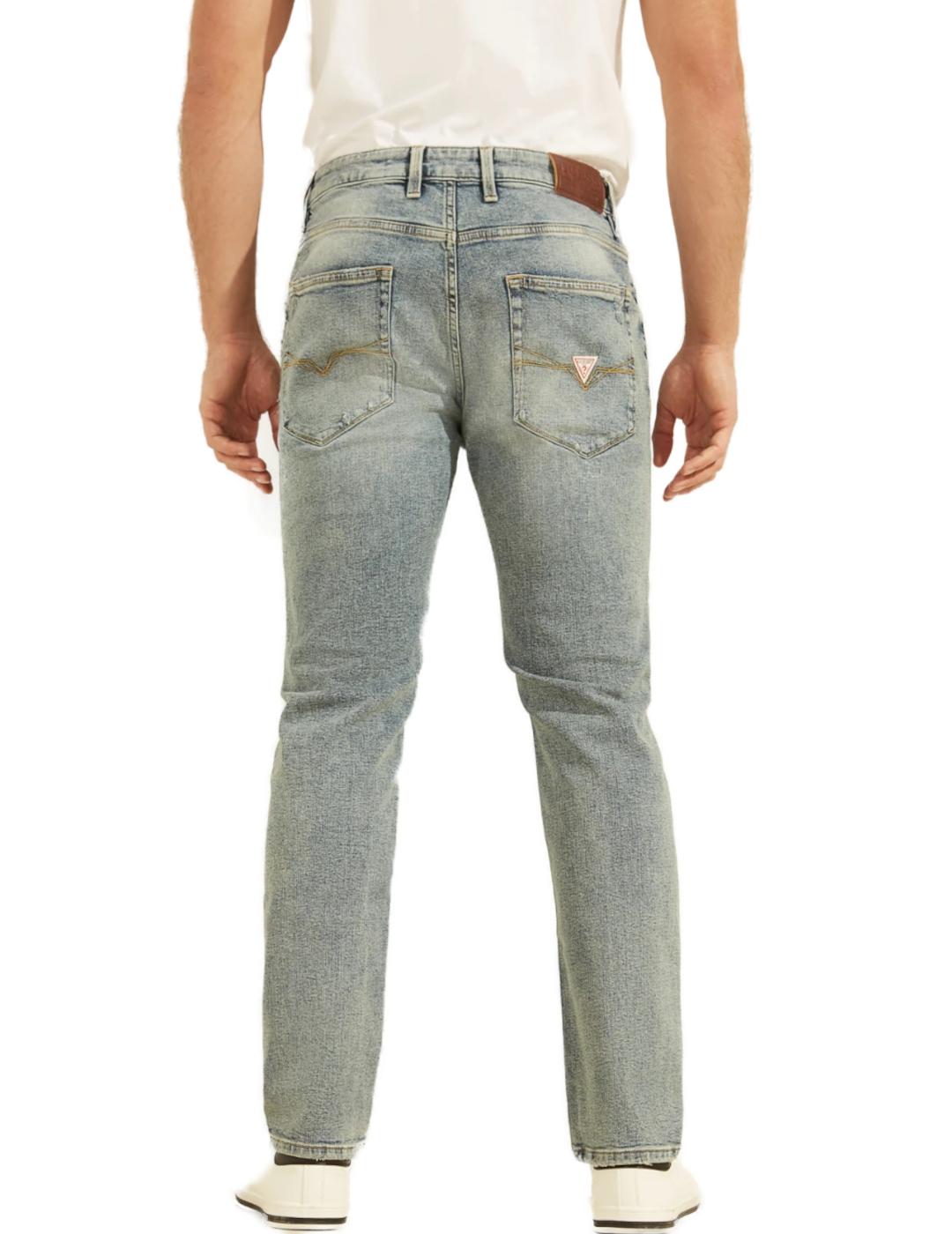 Pantalón vaquero Guess angels roto para hombre-z