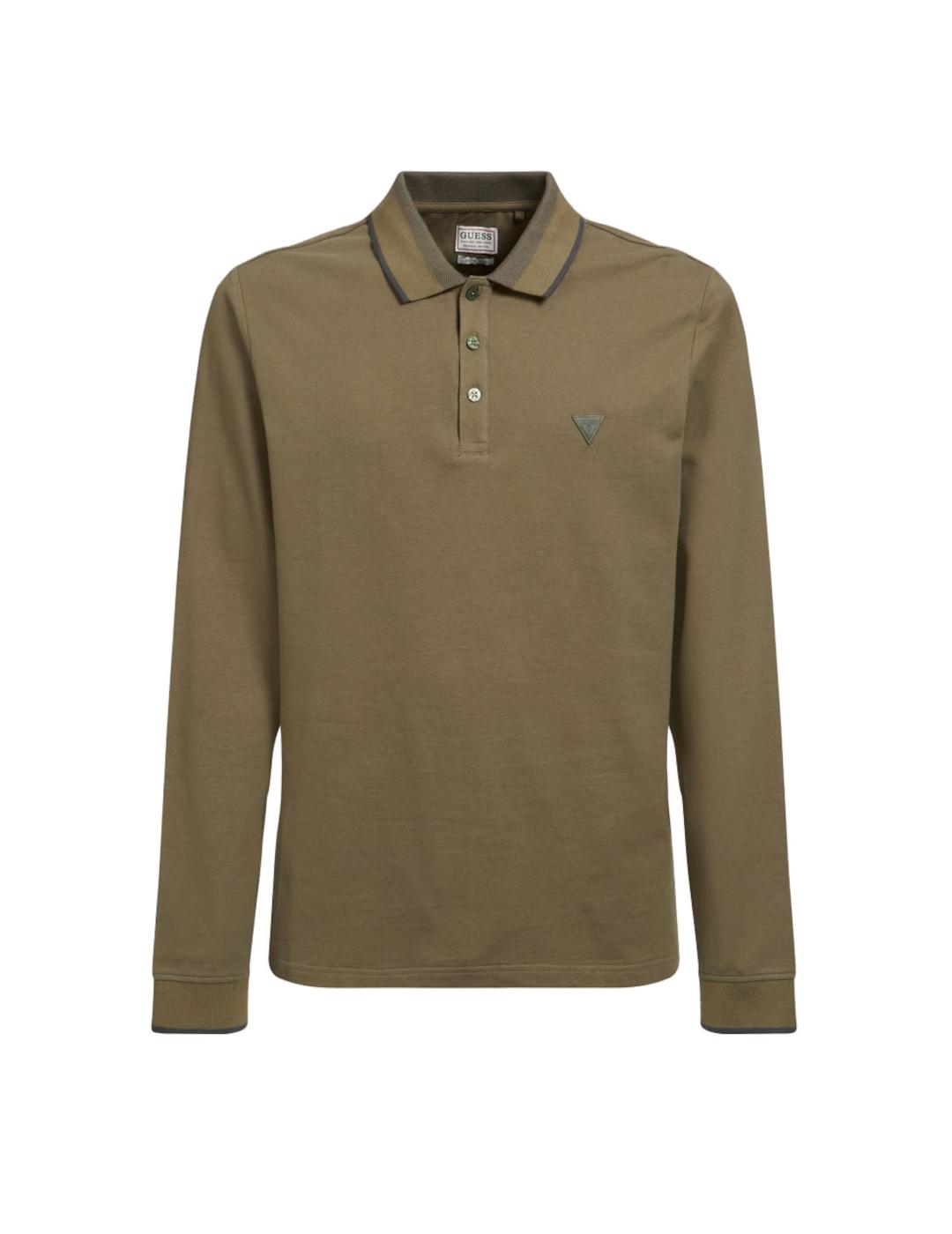 Polo Guess verde para hombre-z