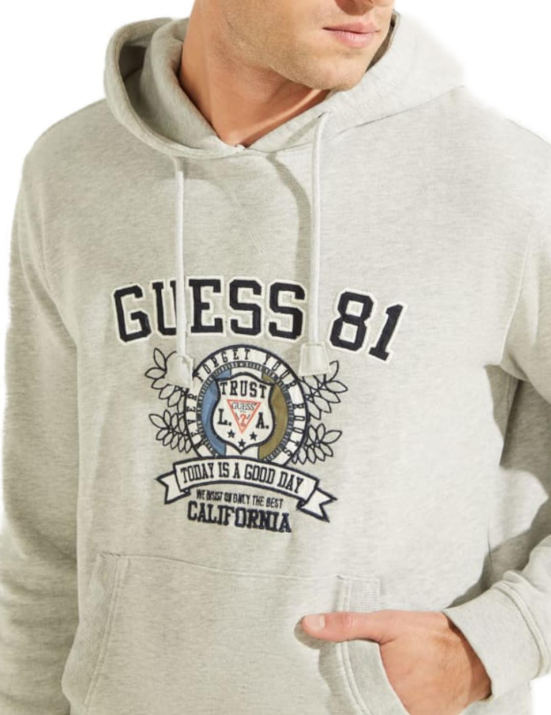 Sudadera Guess Spencer gris para hombre-z