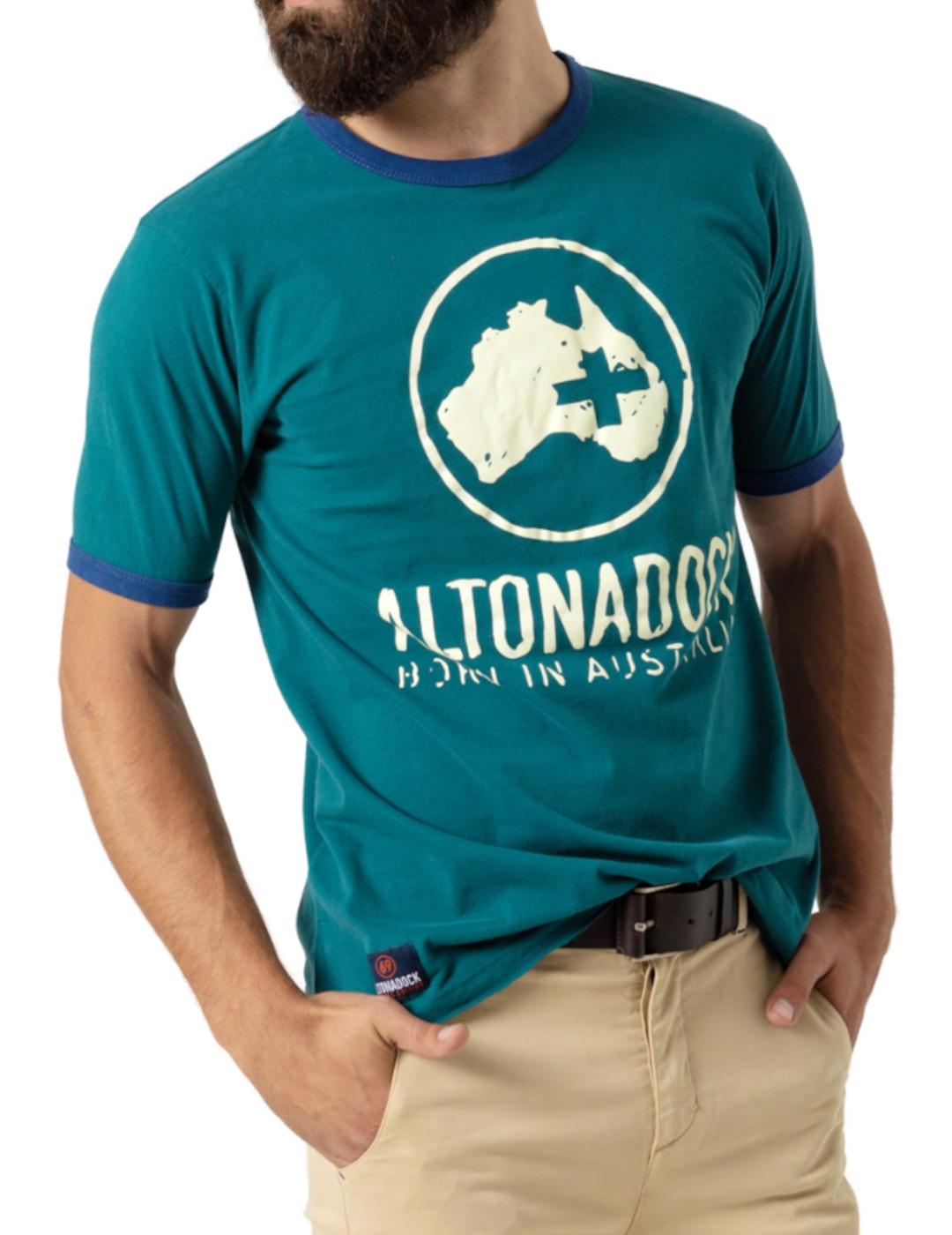 Camiseta Altona logo verde para hombre-z