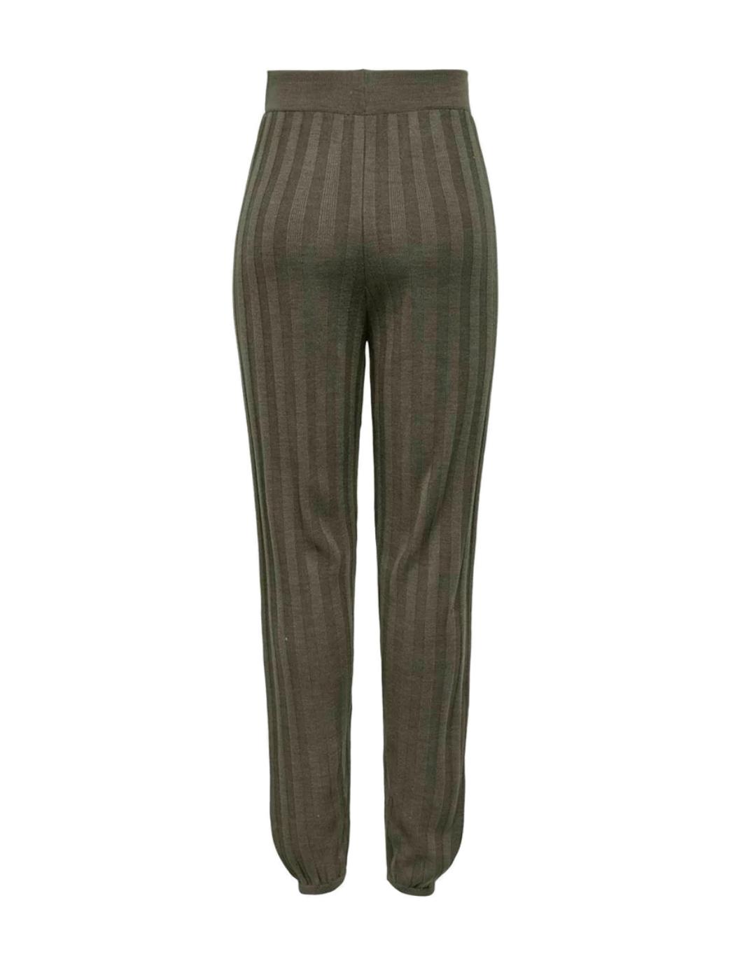 Pantalon Only new Tessa algodon marrn para mujer-z