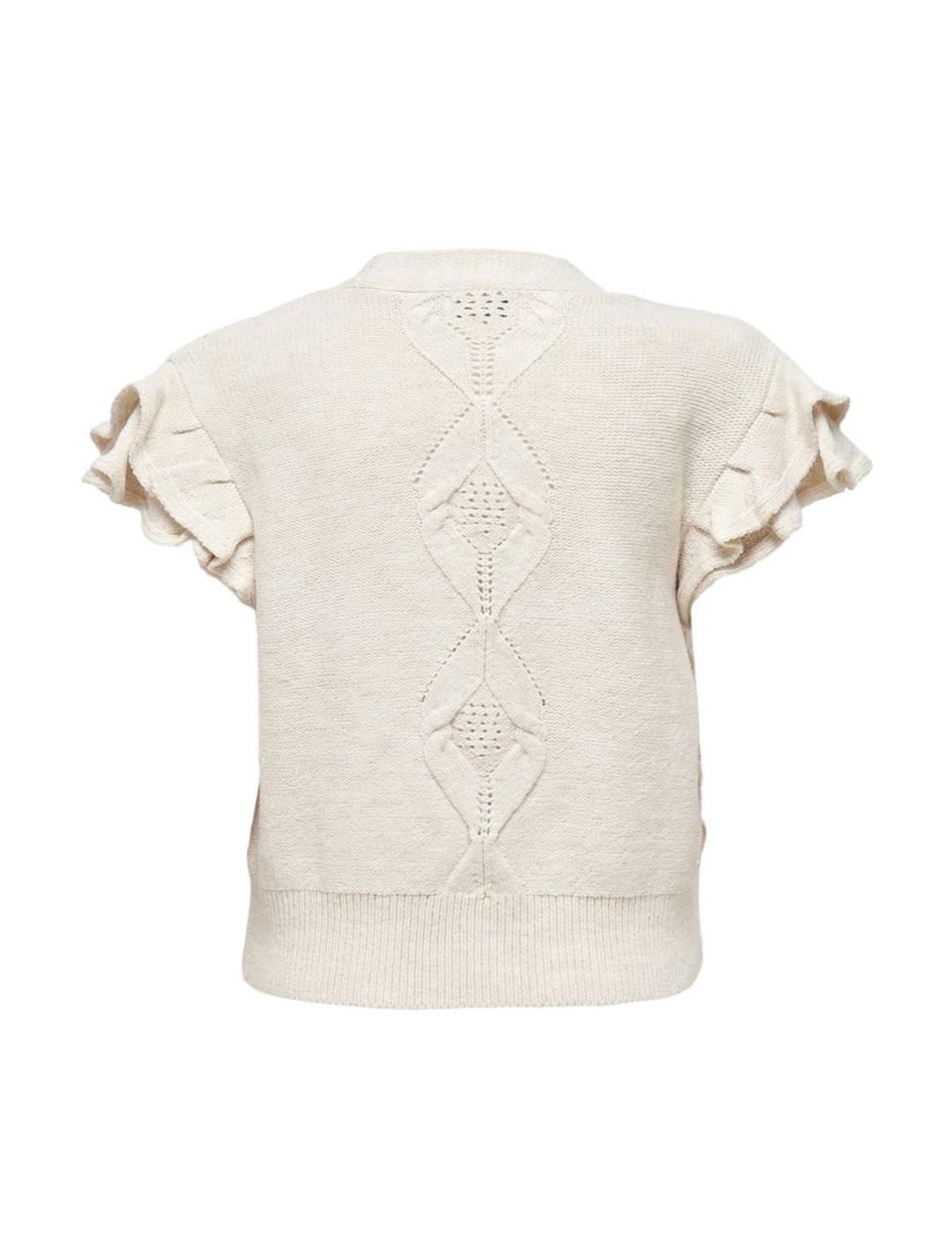 Jersey Only Lopus beige para mujer-z