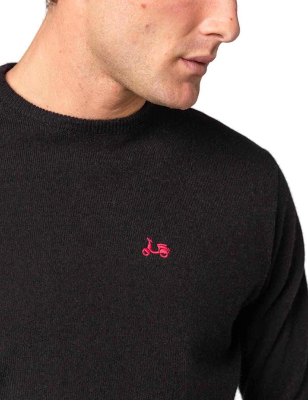 Jersey Scotta caja angora negro para hombre-z