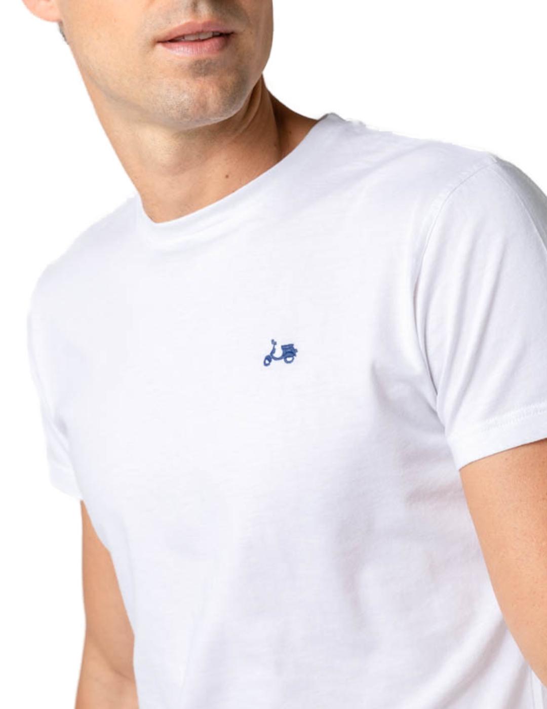 Camiseta Scotta logo classic blanco para hombre-z