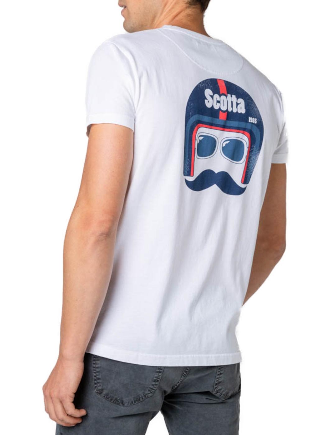 Camiseta Scotta helmet blanco para hombre-z