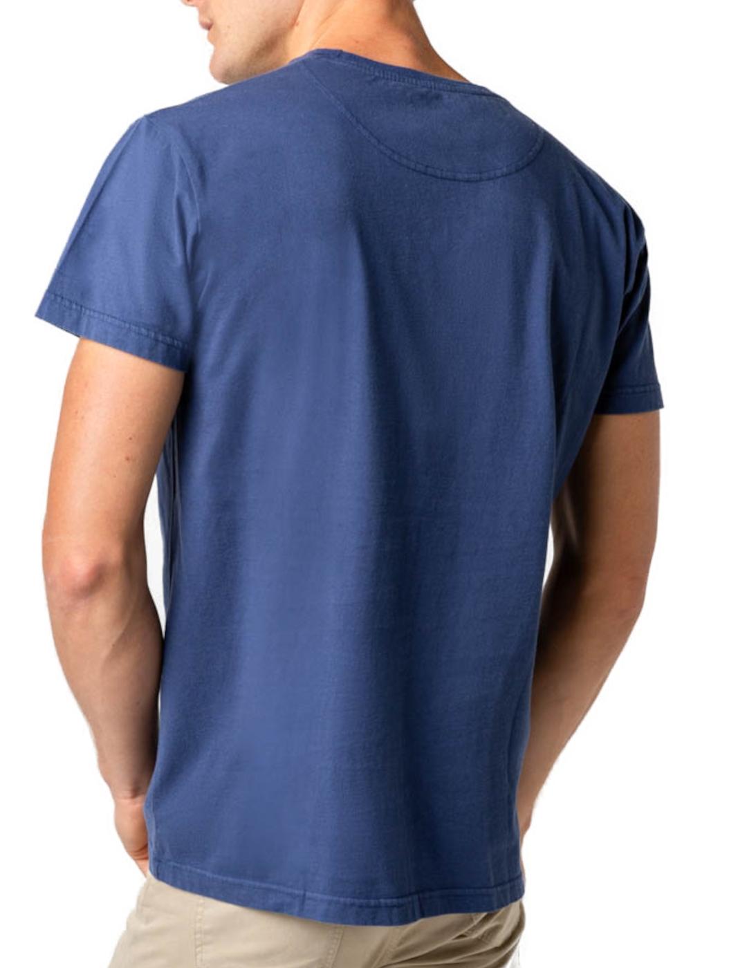 Camiseta Scotta logo spray marino para hombre-z