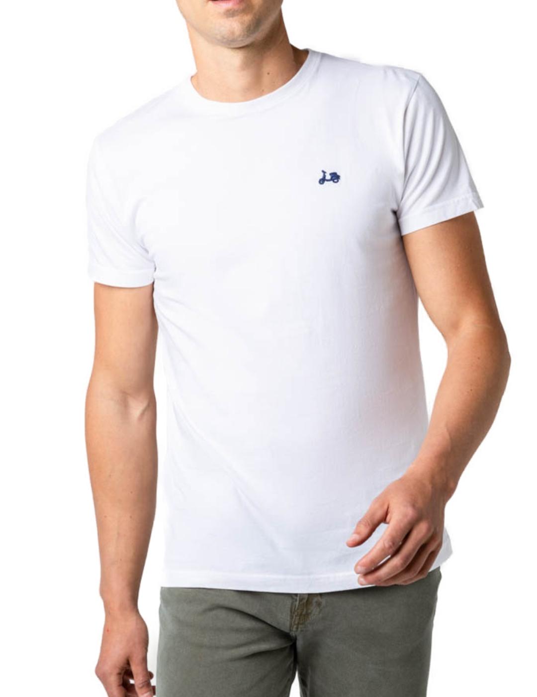 Camiseta Scotta logo blanco para hombre-z