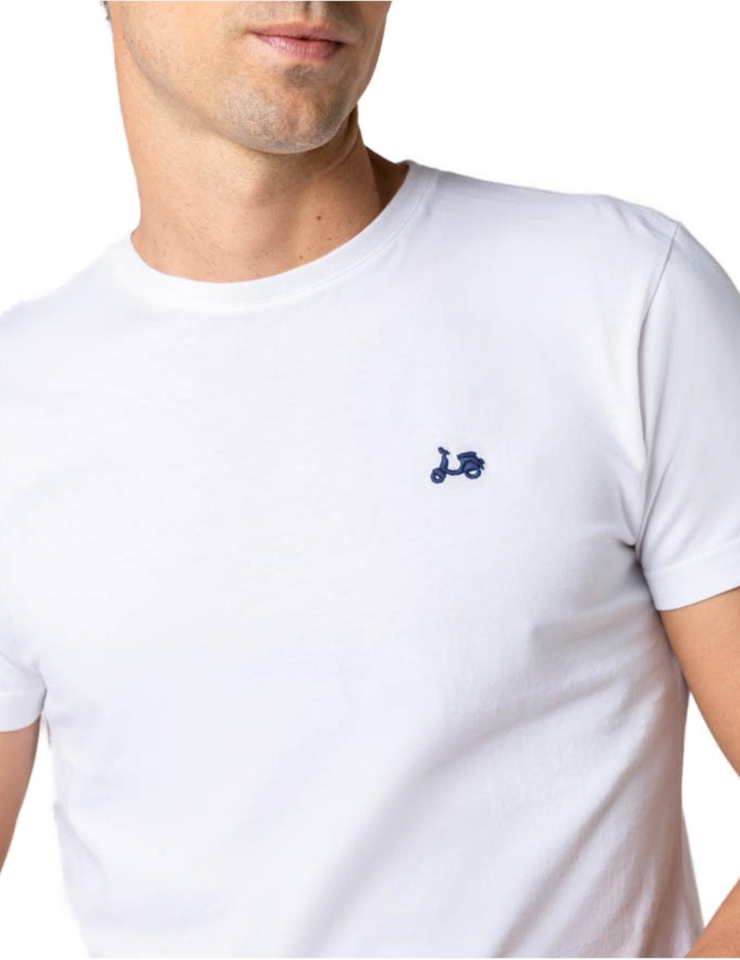 Camiseta Scotta logo blanco para hombre-z
