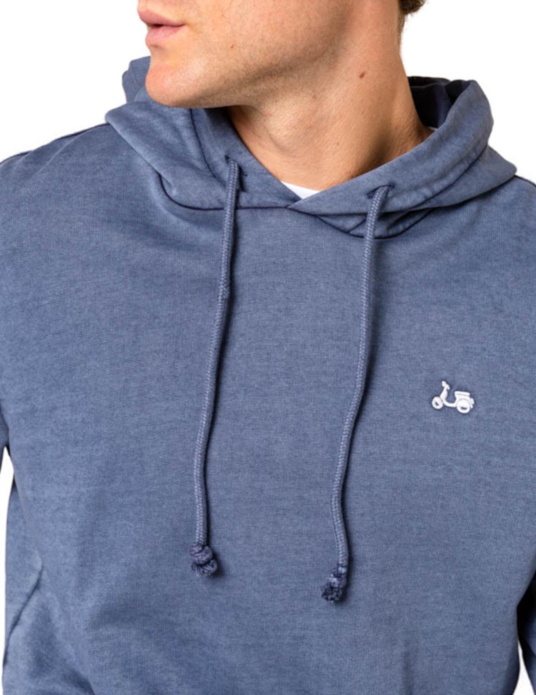 Sudadera Scotta classic hood marino para hombre-z