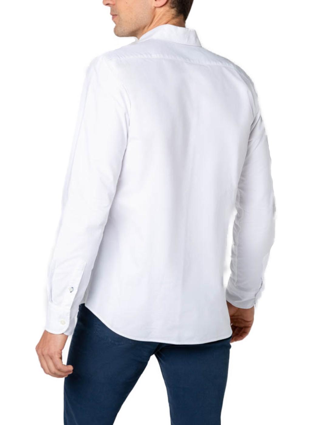 Camisa Scotta oxford regular blanca para hombre-z