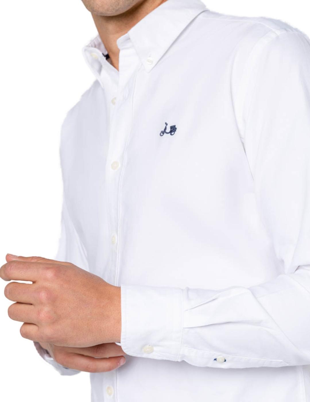 Camisa Scotta oxford regular blanca para hombre-z