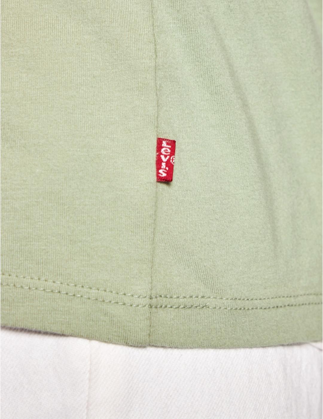 Camiseta Levis Perfect Tee verde para mujer-z