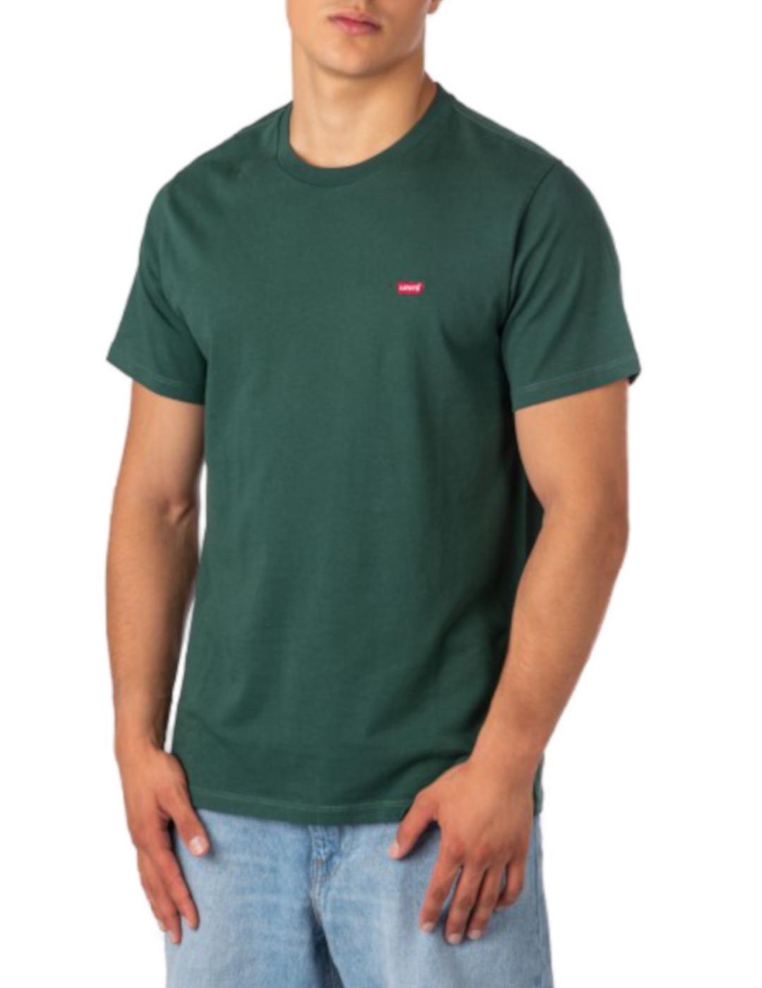 Camiseta Levis Original Hm verde  para hombre -z