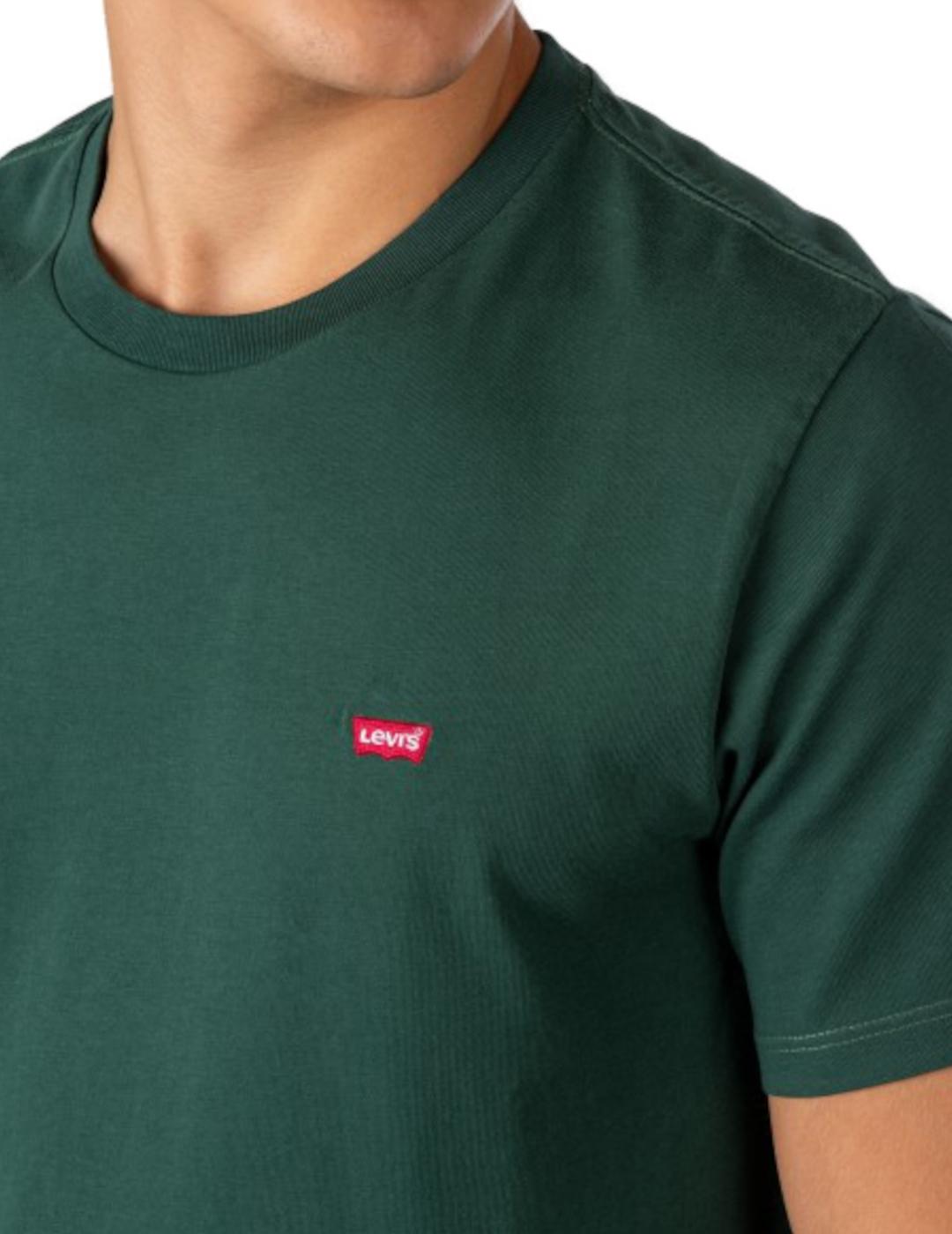 Camiseta Levis Original Hm verde  para hombre -z