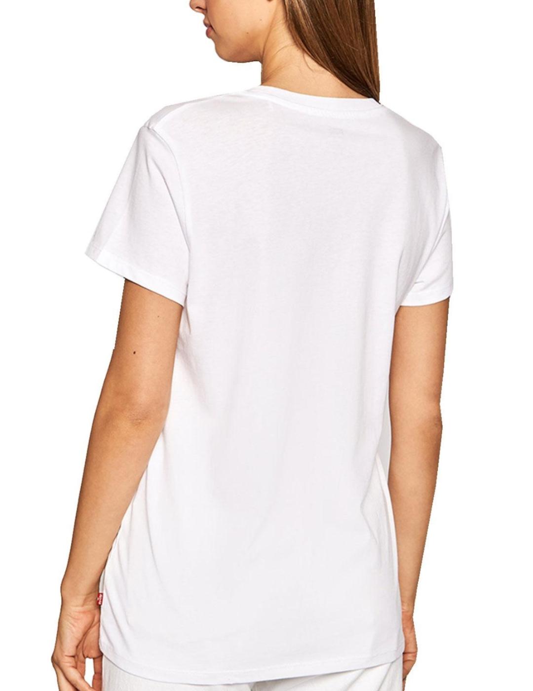 Camiseta Levis Vanessa Floral blanca para mujer -z