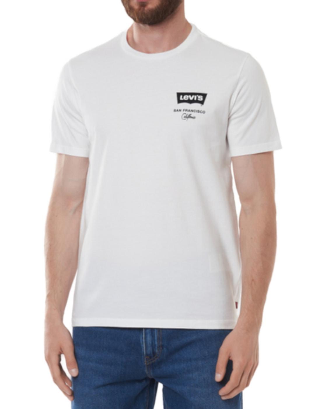 Camiseta Levis Housemark Graphic blanco -z