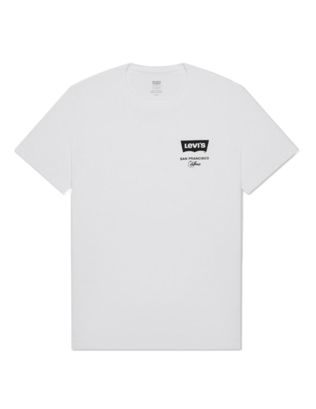 Camiseta Levis Housemark Graphic blanco -z