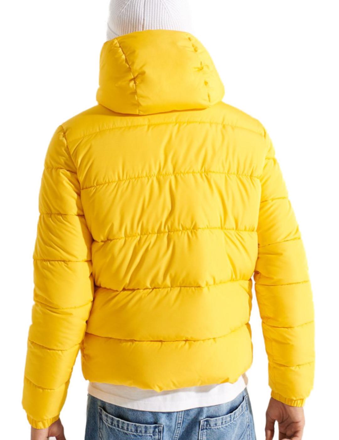 Útil Pino solicitud Plumas Superdry Hooded sports amarillo hombre-z