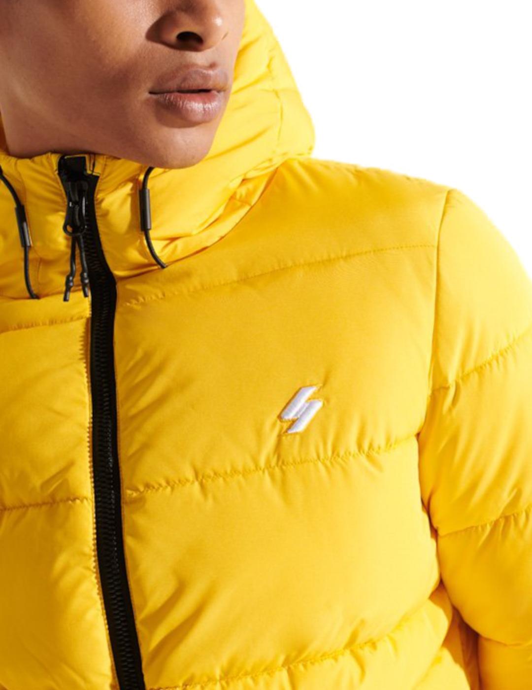 Útil Pino solicitud Plumas Superdry Hooded sports amarillo hombre-z