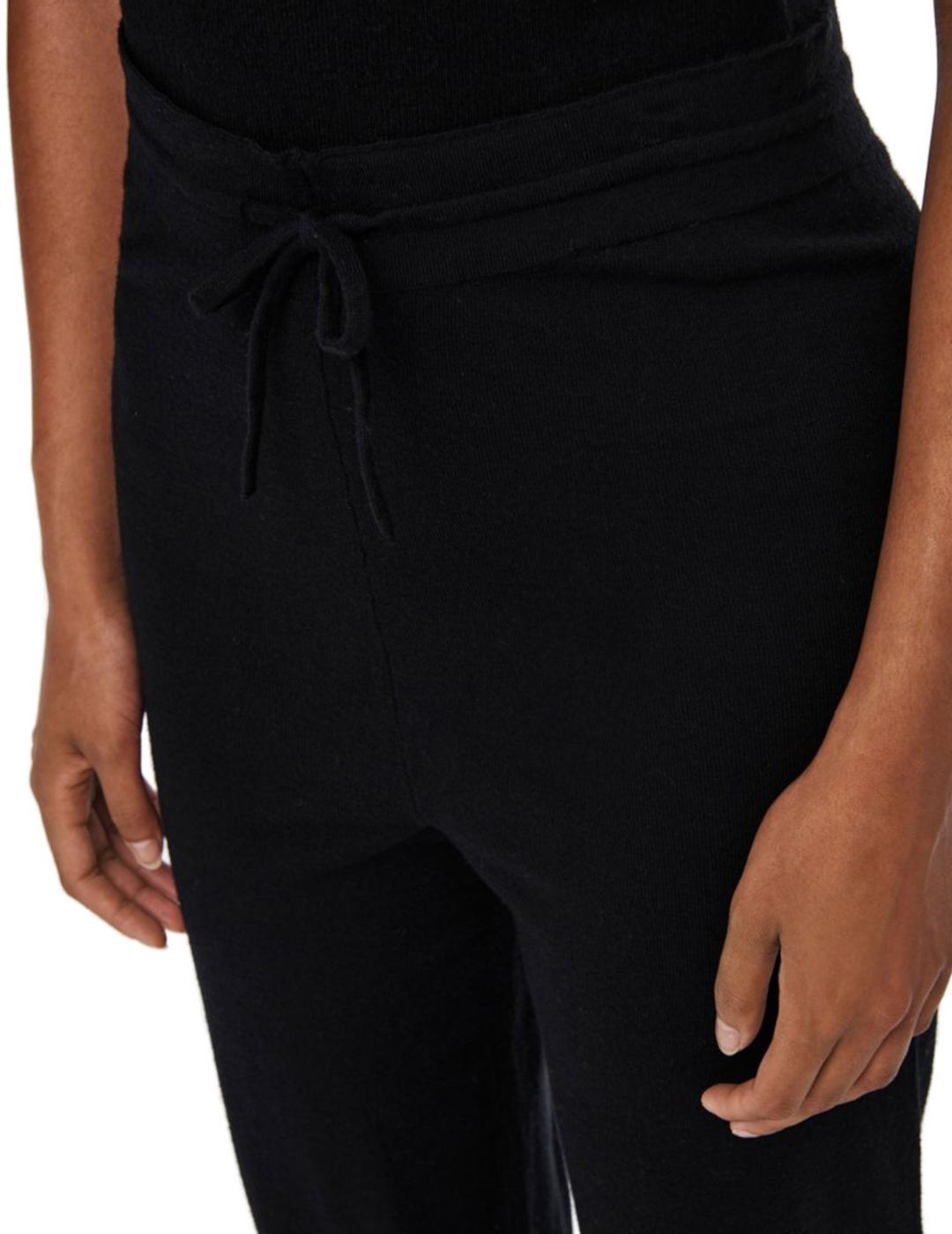 Pantalon Only Cozy slim negro algodon para mujer-z