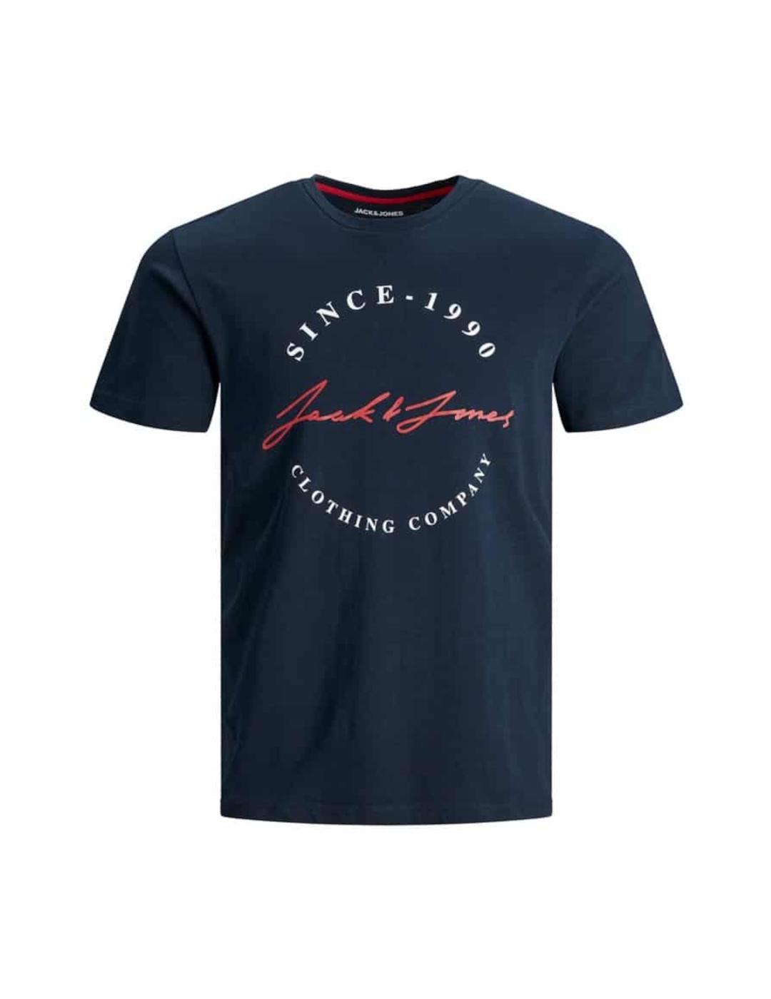 Camiseta Jack-Jones Herro marino para hombre-z