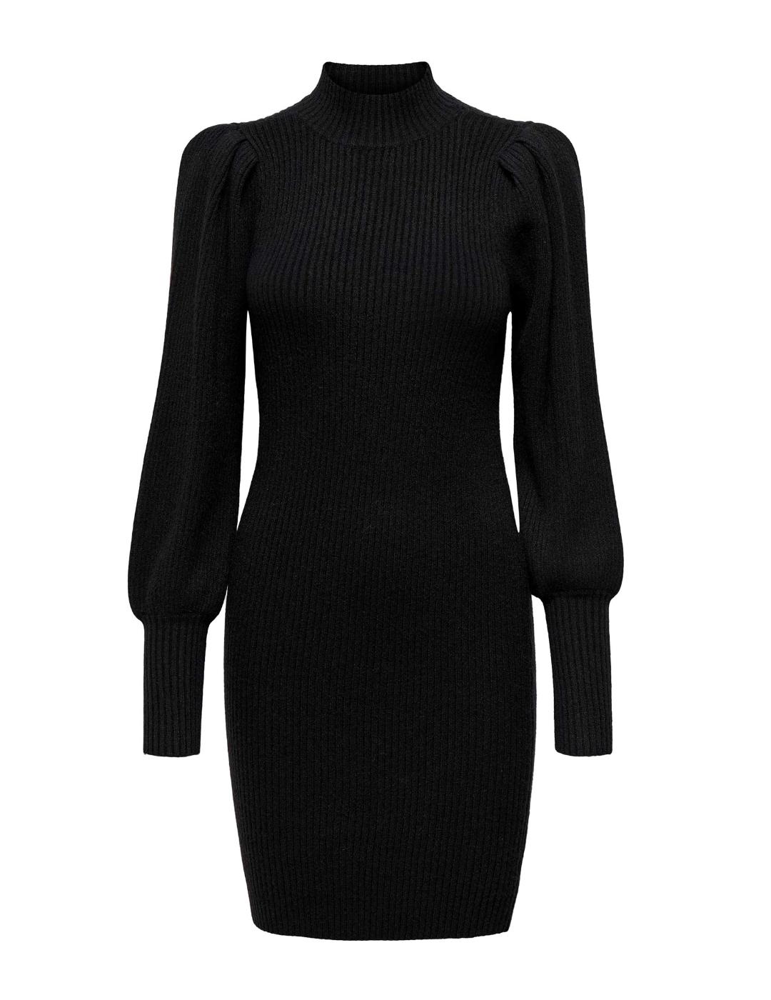 Vestido Only Katia punto negro para mujer-z