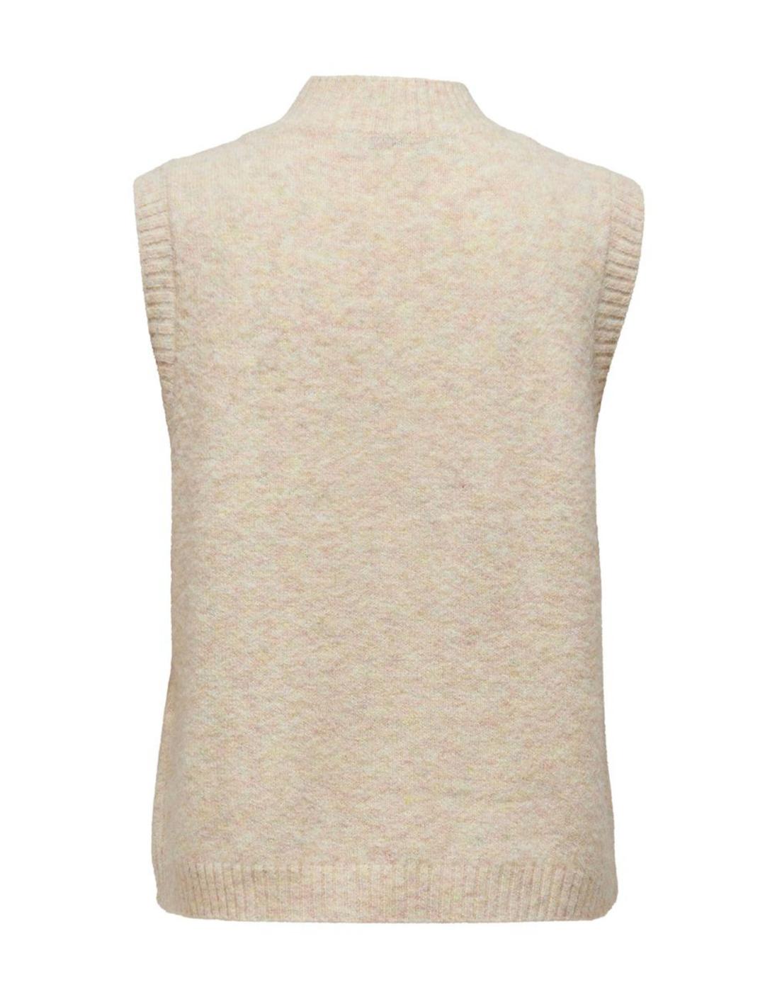 Chaleco Only Gabi punto piedra para mujer-z
