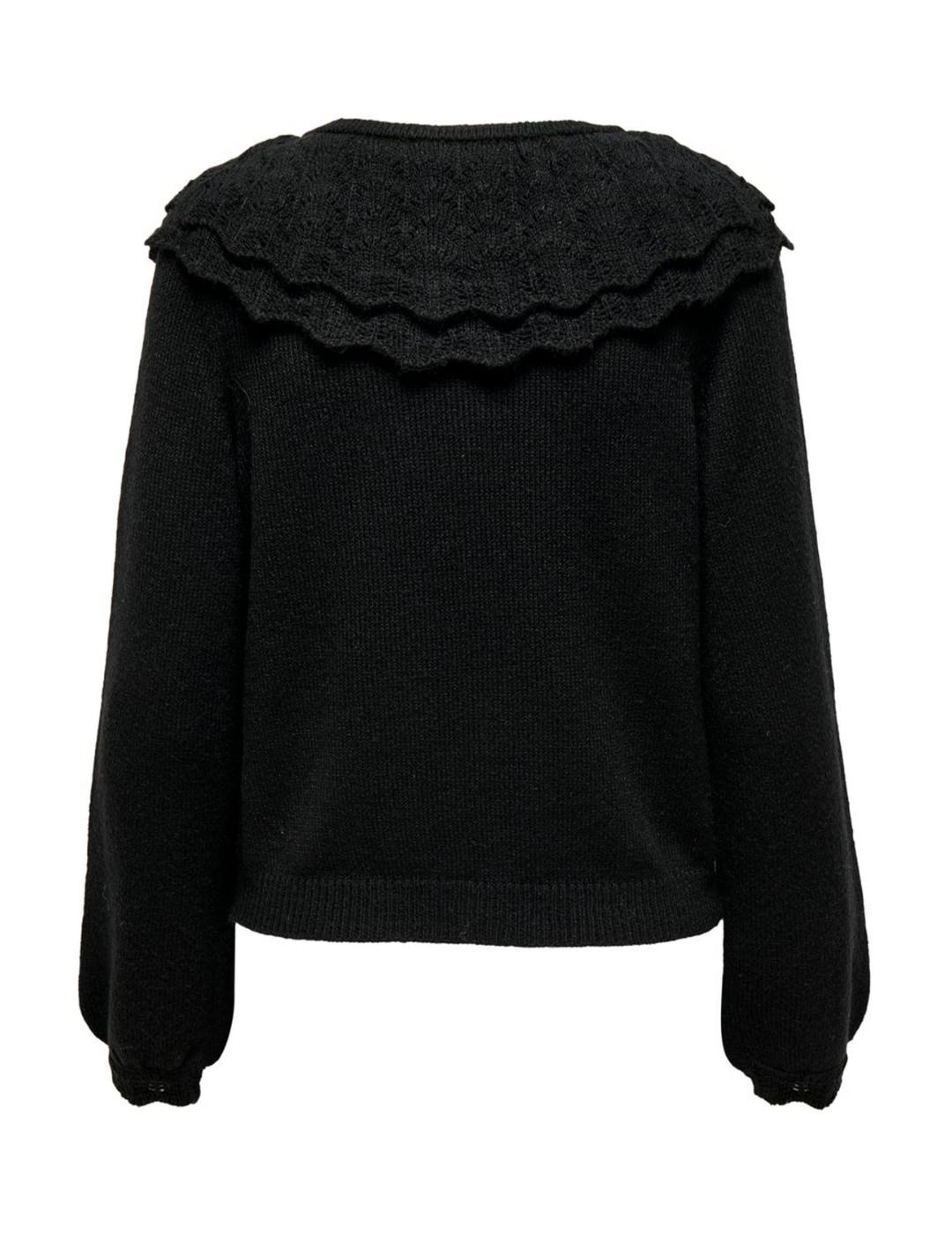 Cardigan Only Lizzy negro para mujer-z
