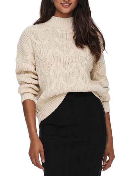 Arquitectura Exponer pozo Jersey Only Mette beige para mujer-z