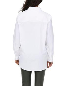 Camisa Only Nora Noos blanca oversize de mujer-
