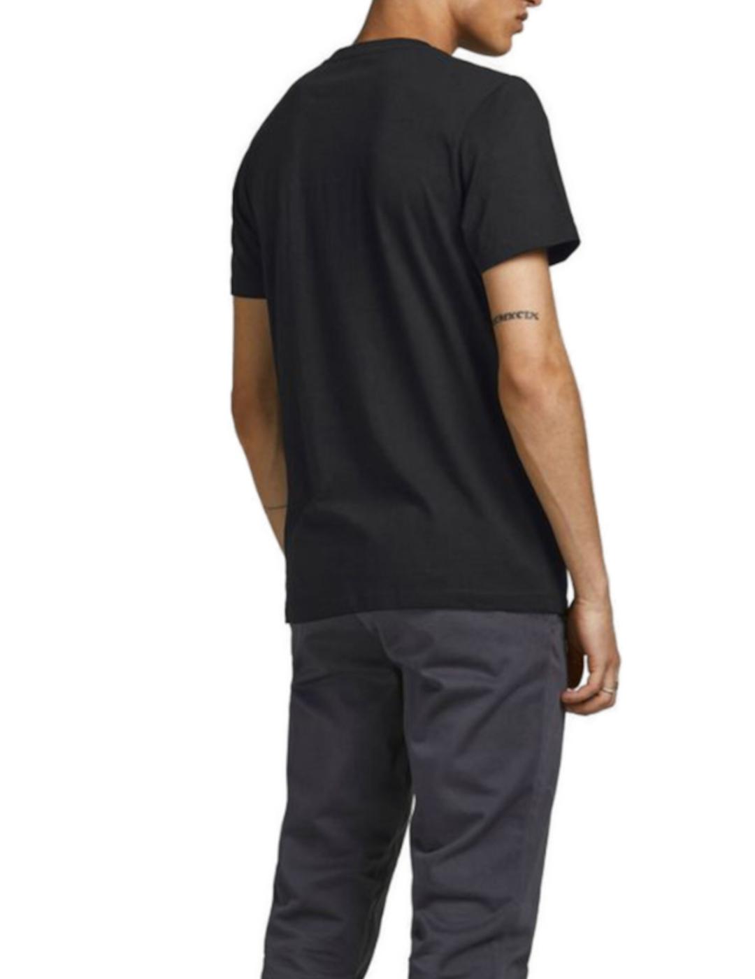 Camiseta Jack-Jones Soldier negro para hombre-z