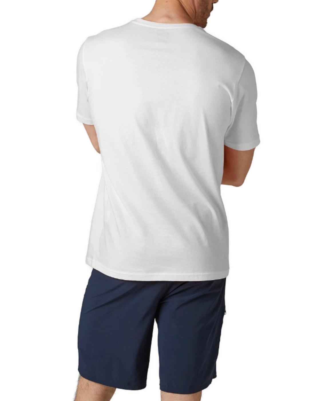 Camiseta Helly Hansen logo blanca para hombre-z