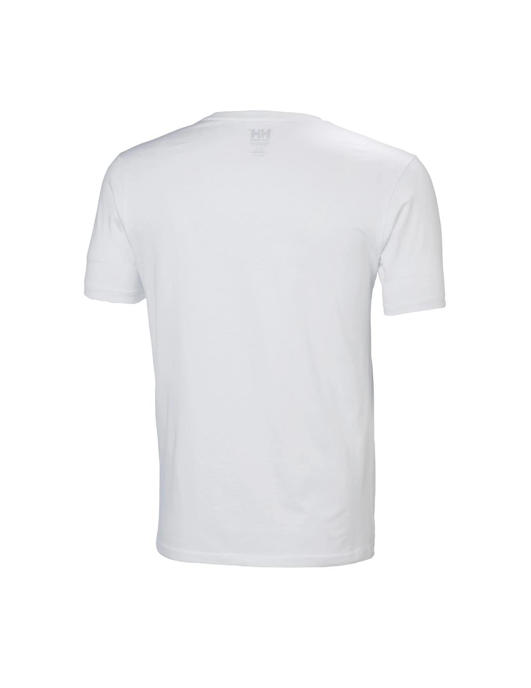 Camiseta Helly Hansen logo blanca para hombre-z