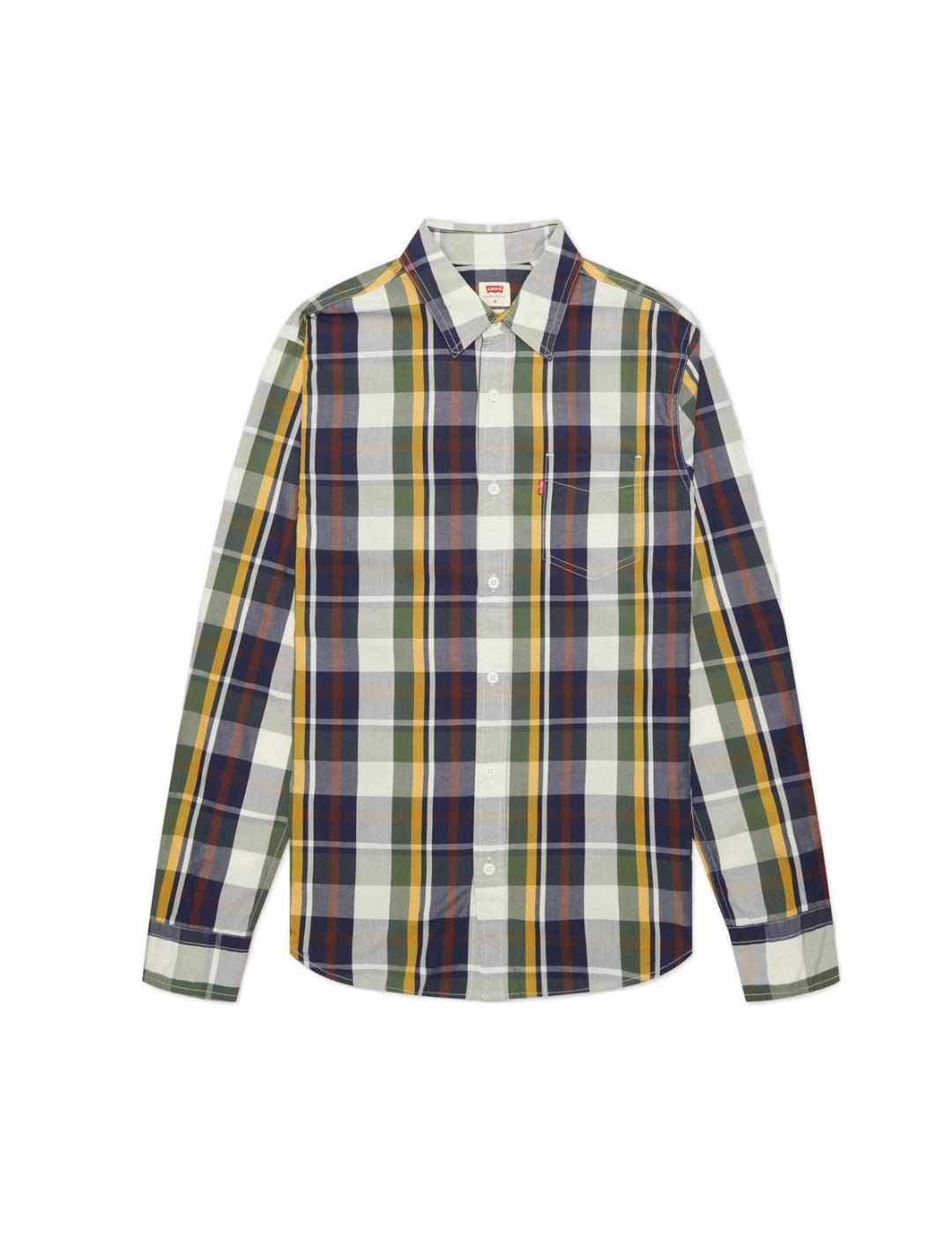 Camisa Levis Dholak de cuadros para hombre-z