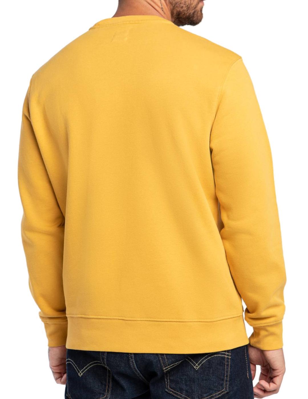 Sudadera Levis Crew Sweatshirt mostaza para hombre