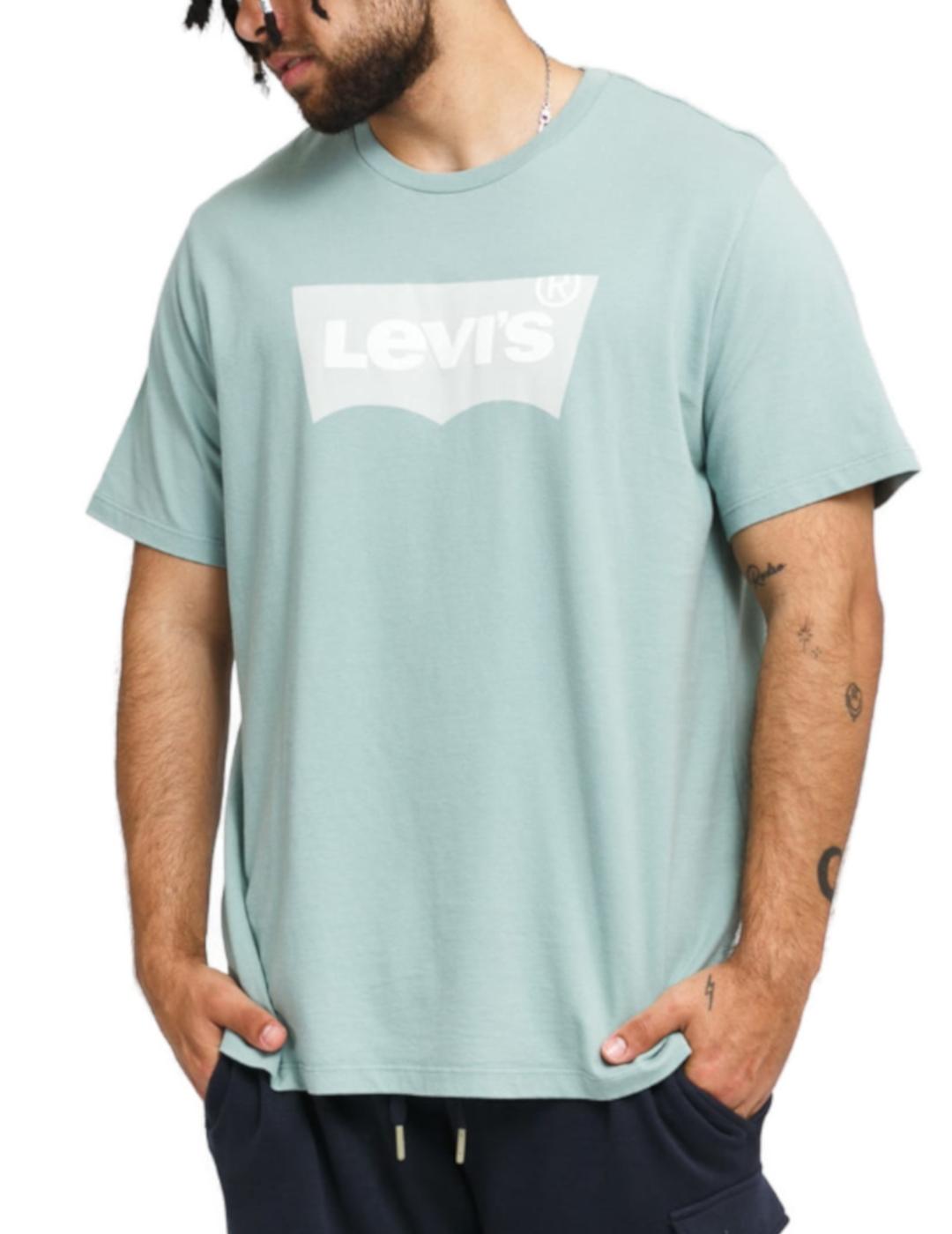 Camiseta Levis Housemark verde  -z