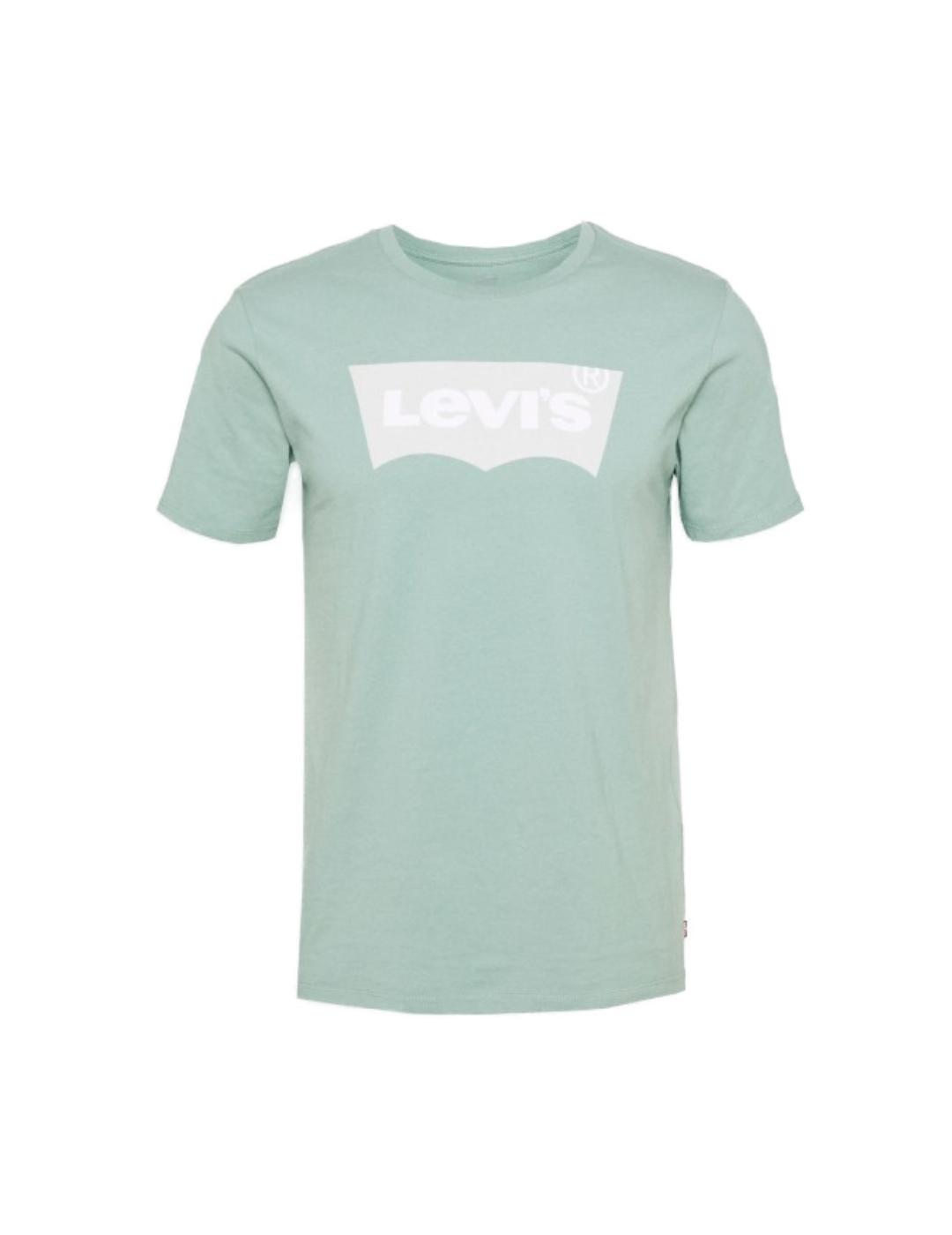 Camiseta Levis Housemark verde  -z